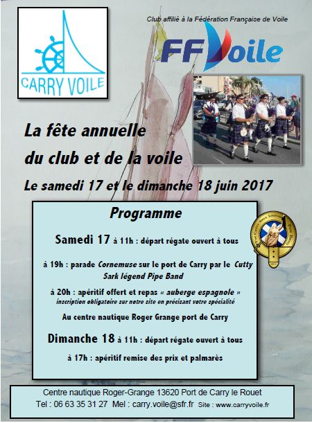 Carry Voile Fête du club 17 juin 2017
